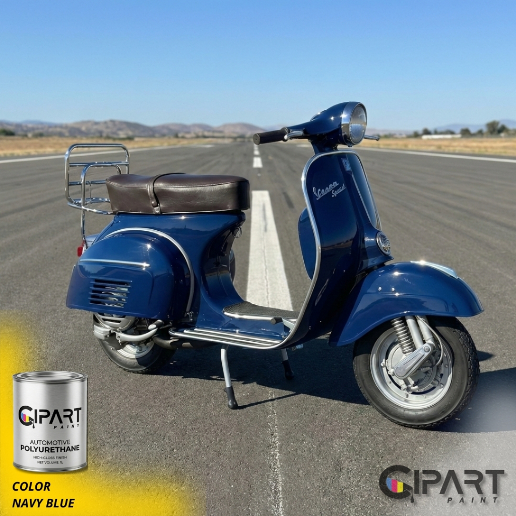 Cat Mobil & Motor CIPART PAINT - NAVY BLUE Solid Series Biru Dongker Gelap Klasik PU Premium