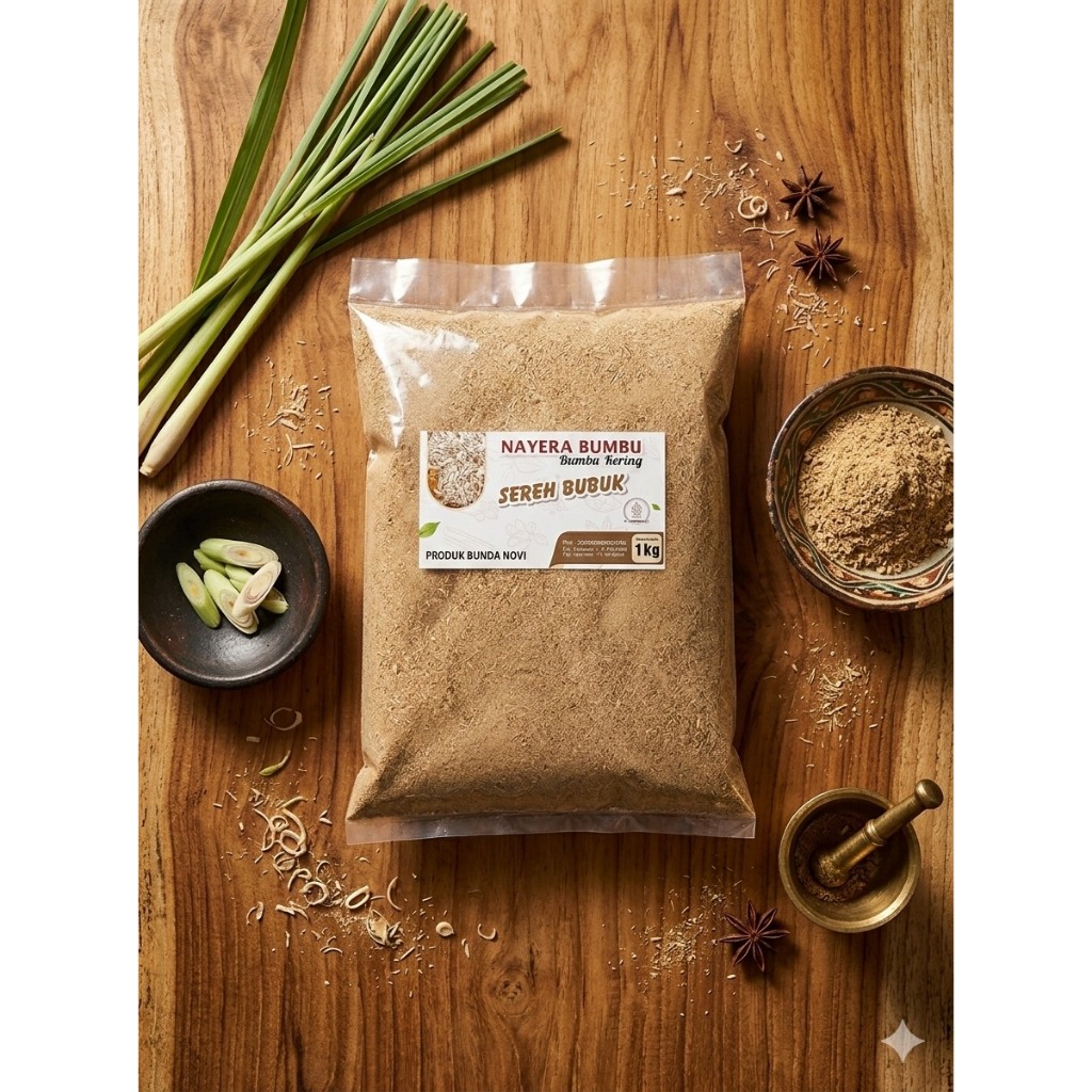 Sereh Bubuk MurniTradisional 1KG Sereh Bubuk Asli