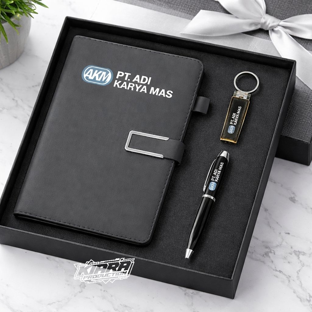 BISA SATUAN CUSTOM Gift set Souvenir Notebook Ballpoint, Promosi, Hadiah, Pulpen Giftset Exclusif Pu
