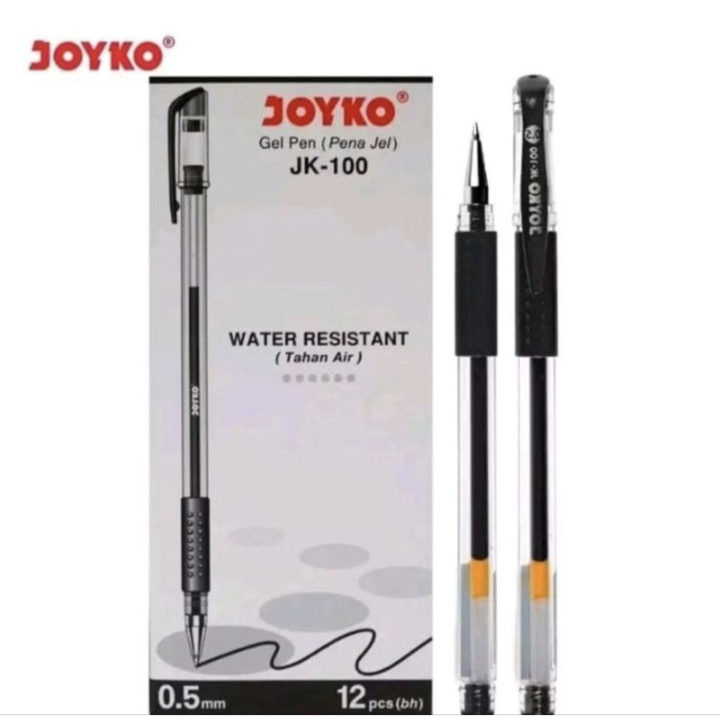 pulpen joyko gel 1 pack 12 pcs