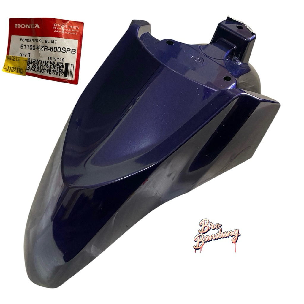61100-KZR-600SPB Spakbor Slebor Depan Biru Dongker Vario Techno 125 Old Lama CBS/ISS Original AHM or