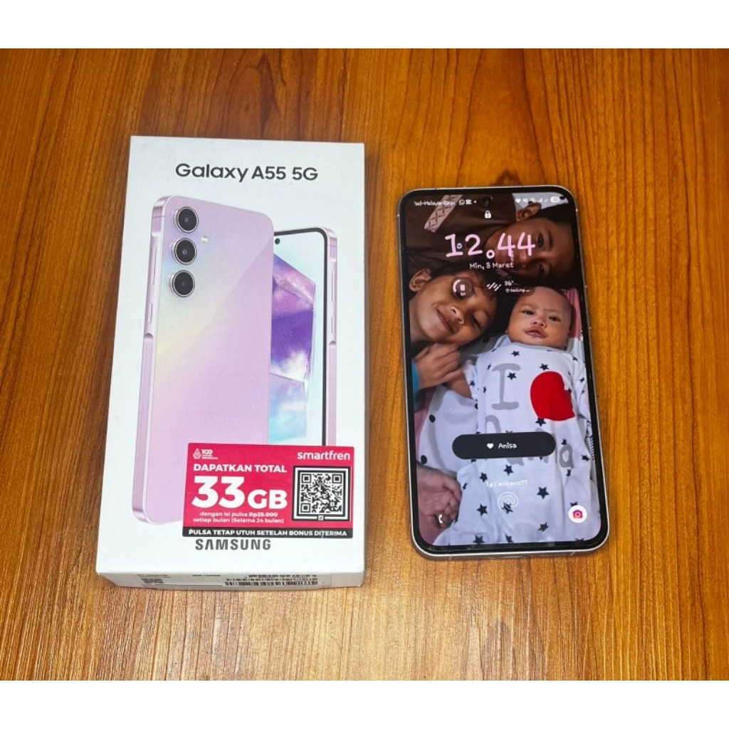 Samsung Galaxy a55 5g bekas masih mulus - pemakaian cewek
