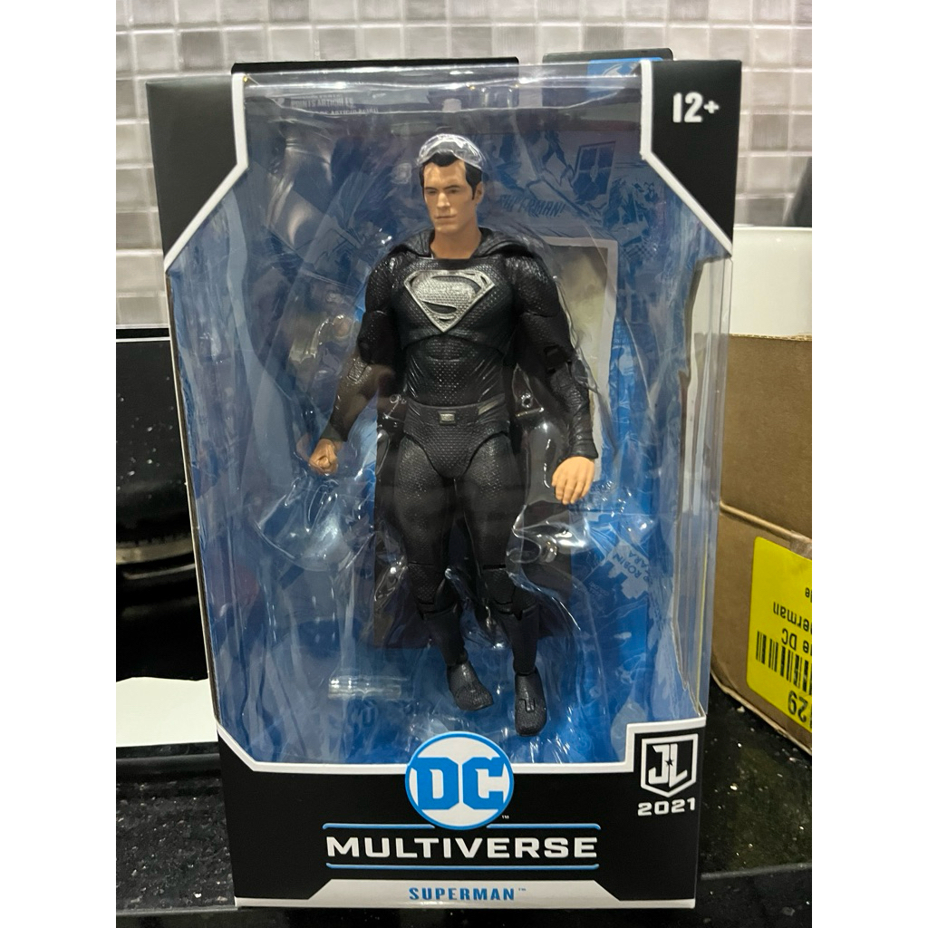 Mcfarlane Superman Henry Cavill Justice League Black Suit