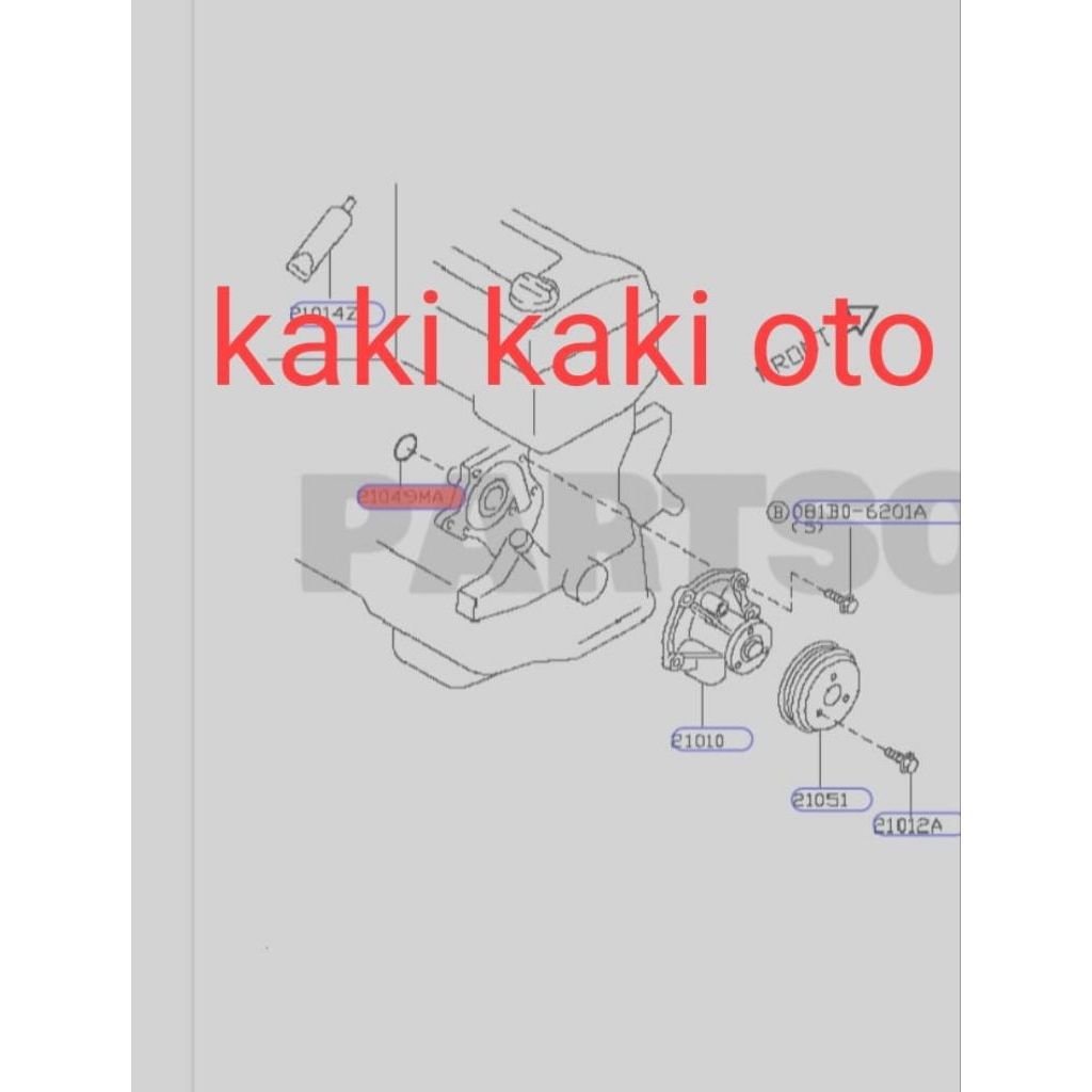 Seal oring gasket march Datsun go