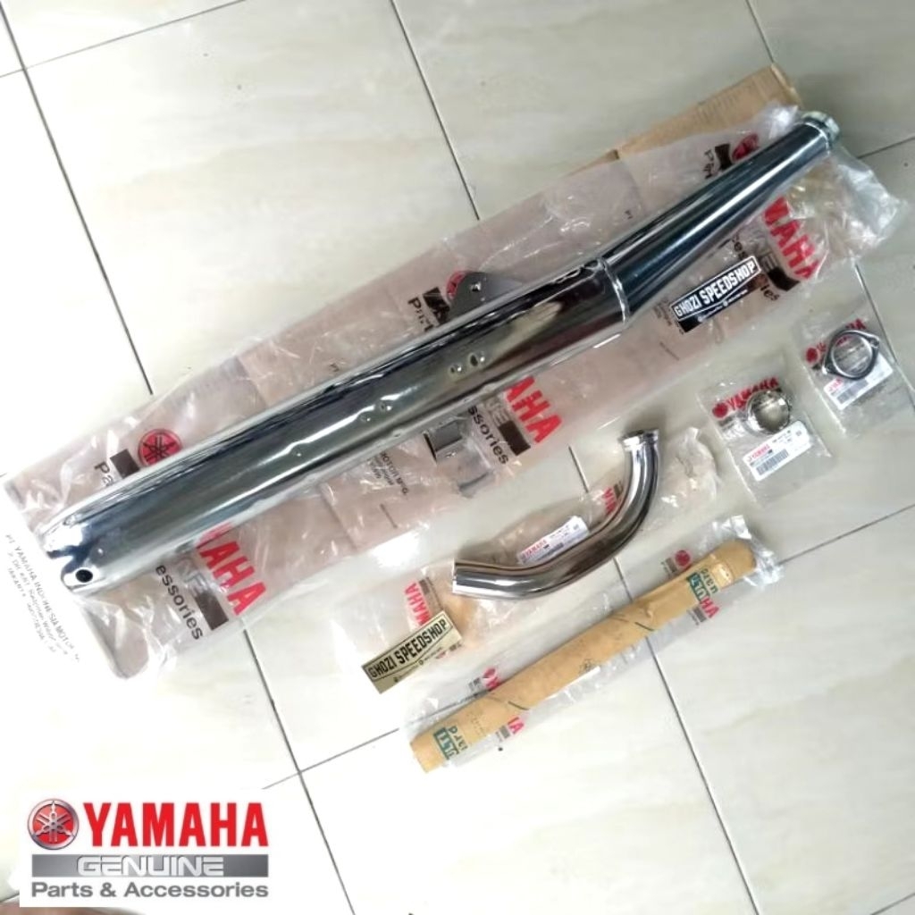 KNALPOT RX KING RX-KING NEW ORIGINAL STANDAR YAMAHA YGP ASLI
