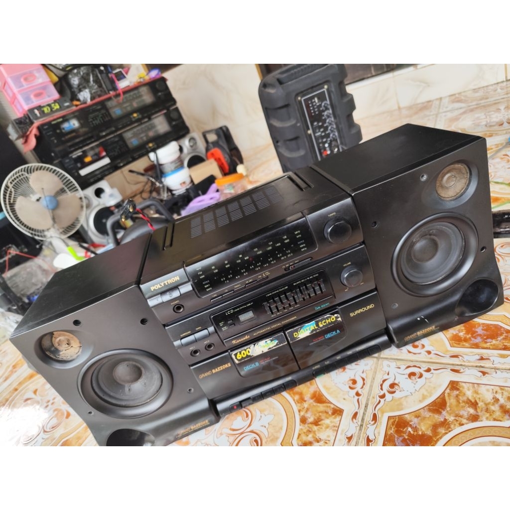 Polytron GB824K Grand Kompo Bazzoke Radio tipe Berfungsi bisa dicolok Ke AUX  Ke HP