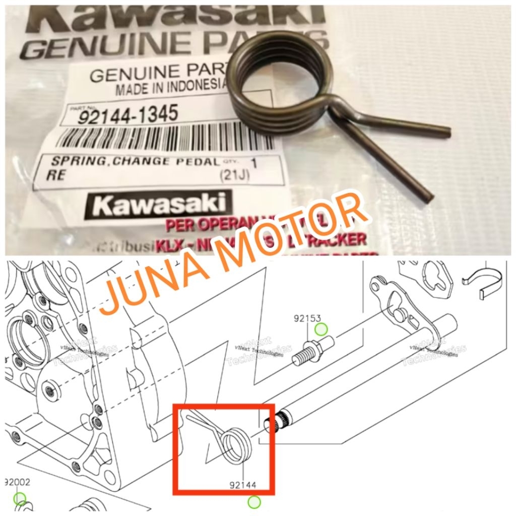 per as operan gigi KLX 140 KLX140 original