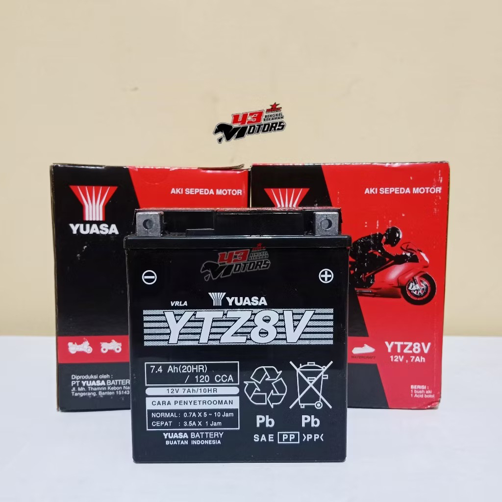 AKI YUASA YTZ8V 12V 7.4Ah(20Hr)