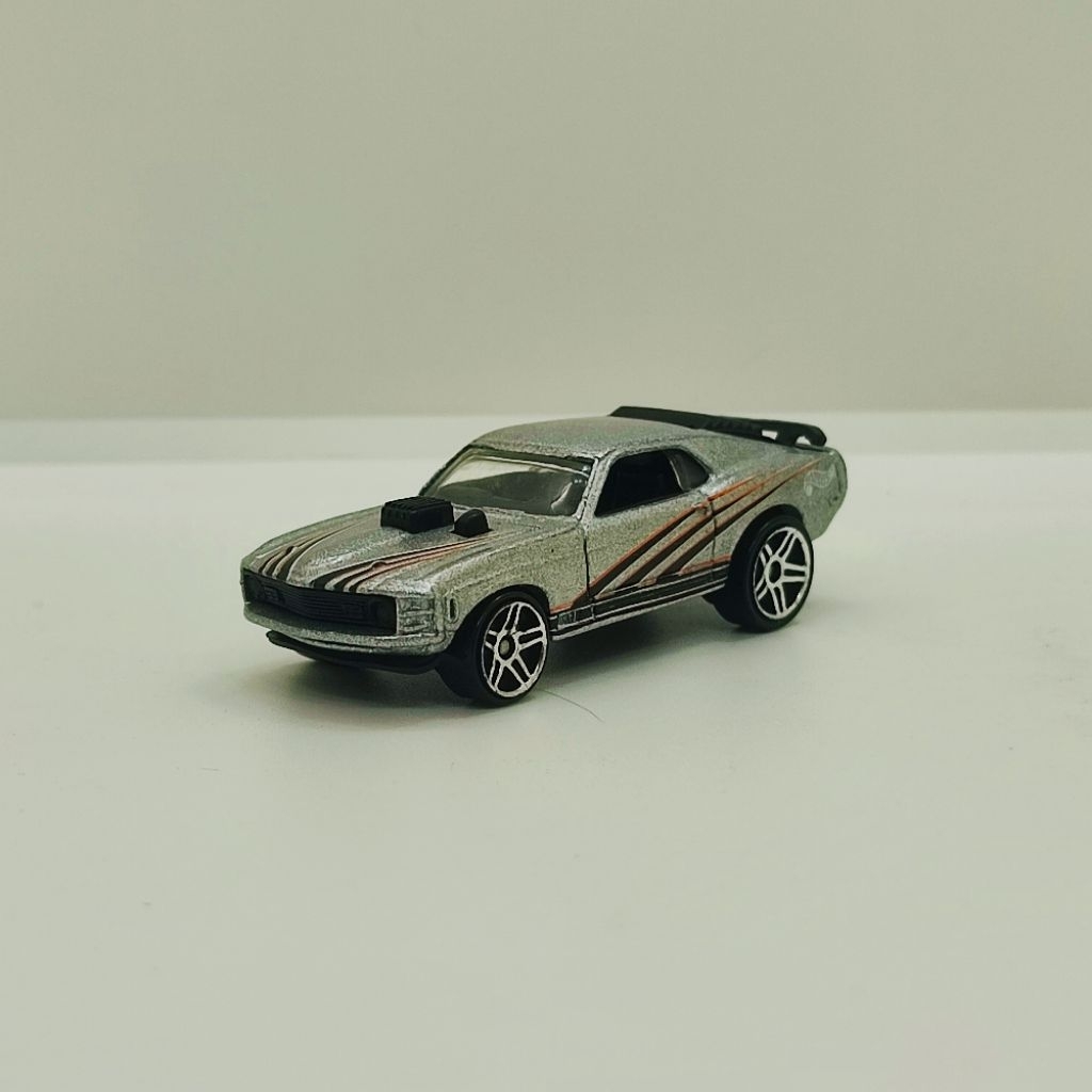 LOOSE Diecast Hot Wheels '70 MUSTANG MACH 1 Silver PR5 Mainan Anak Mobilan Murah Lelang Hotwheels FO