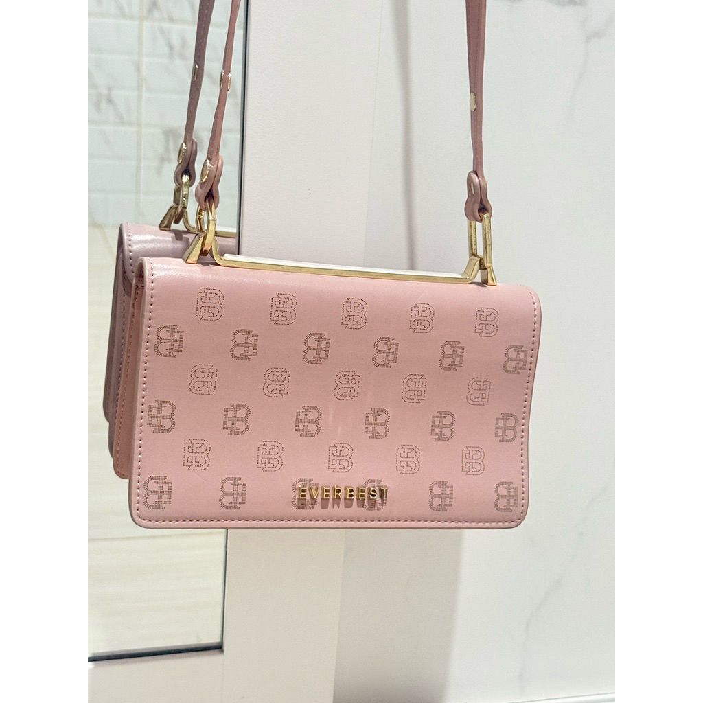 Preloved Everbest Shoulder Bag Nude Tas Selempang Wanita Original 100%
