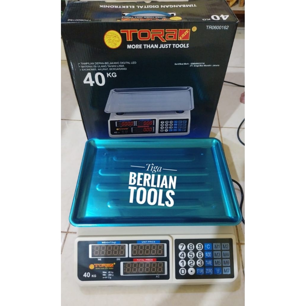 Timbangan Digital 40 KG TORA TR0600162 Digital Scale Tora 40 KG Timbangan Buah Sayur