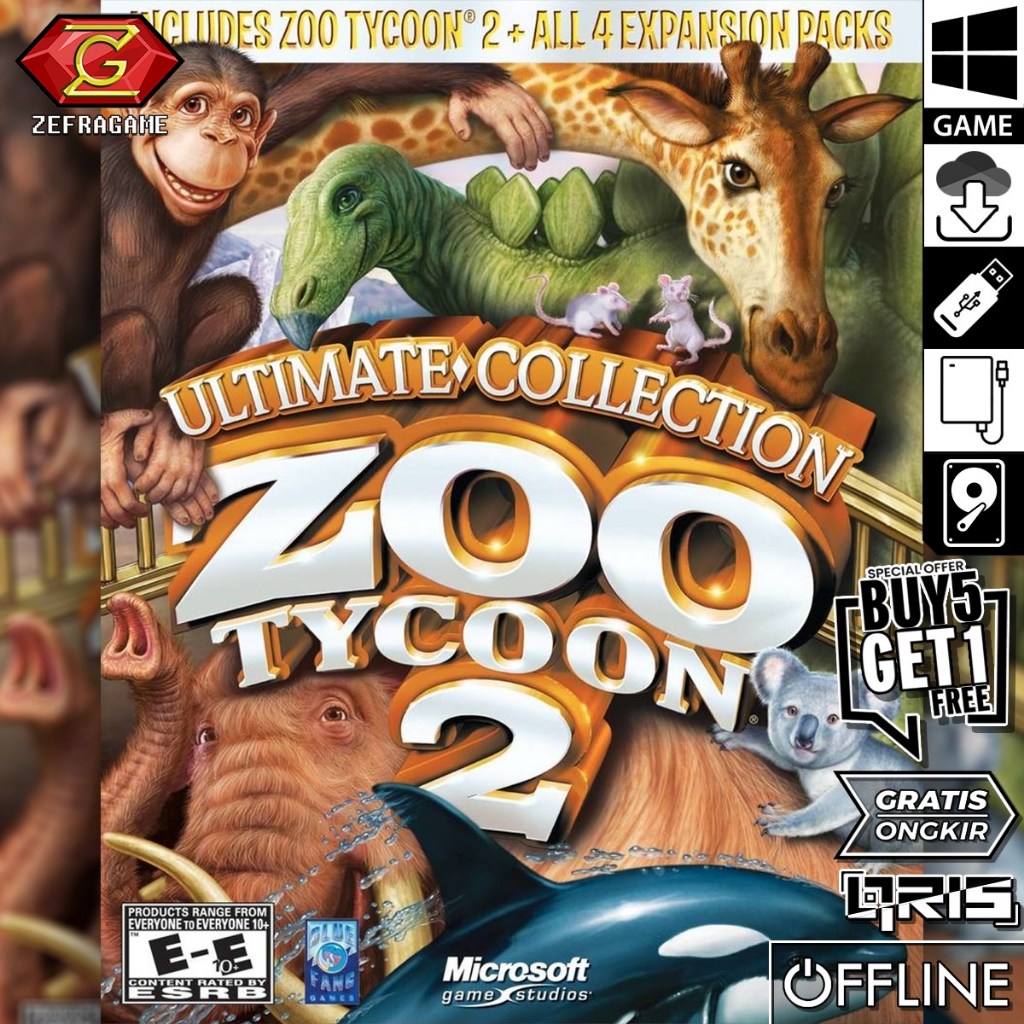 ZOO TYCOON 2 Ultimate Collection Game PC Laptop Games