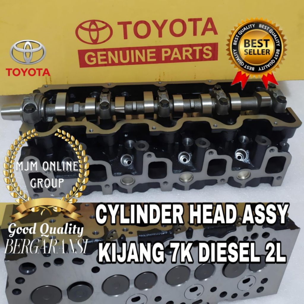 Cylinder Head Assy Silinder Deksel Kop Kijang Kapsul Lgx 7K Diesel 2L Komplit Noken As Klep