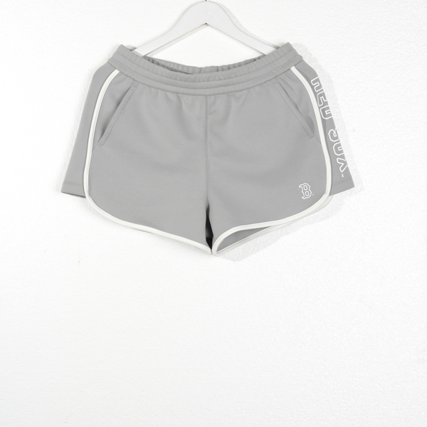 Celana MLB B RED SOX LINE SIDE WHITE GREY SHORT PANTS 100% ORIGINAL