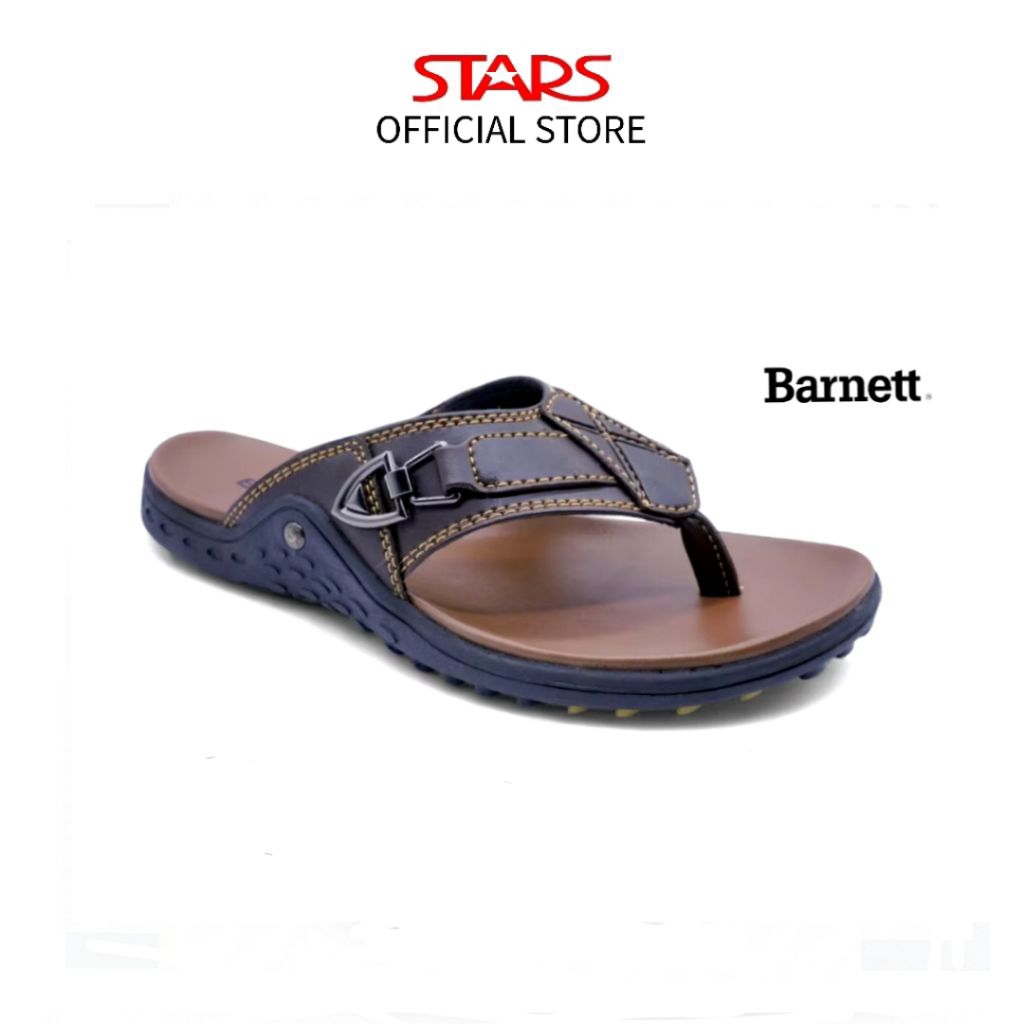 BARNET sandal japit pria dewasa laki-laki Reno King 10 coklat