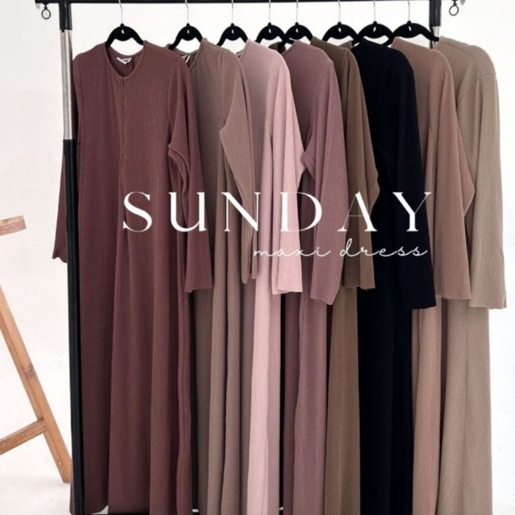 sunday maxi dress aqsamodestwear preloved