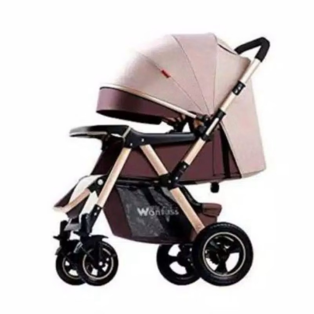 Stroller wonfus warna khaki