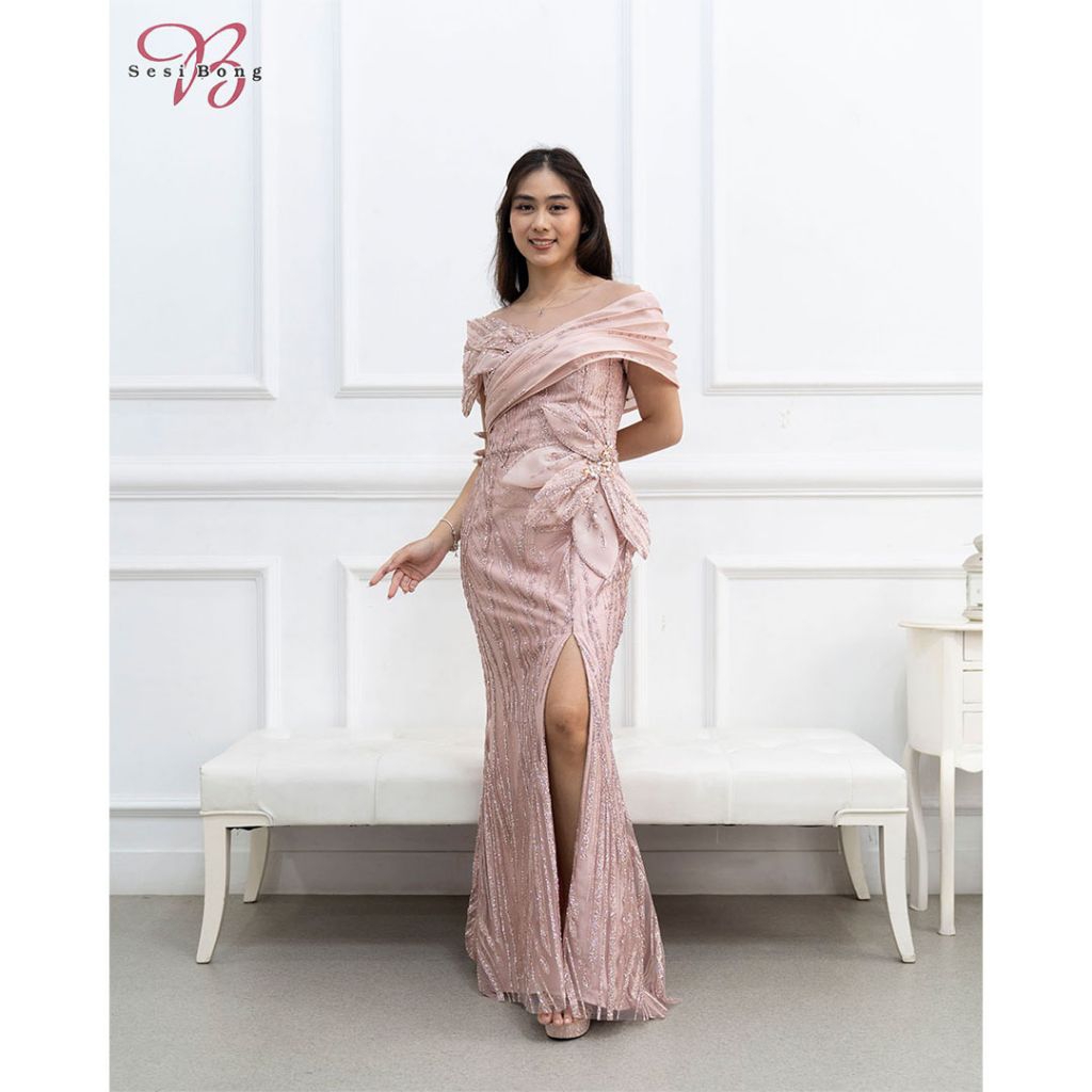 Gaun Pesta 6140 Rose Gold