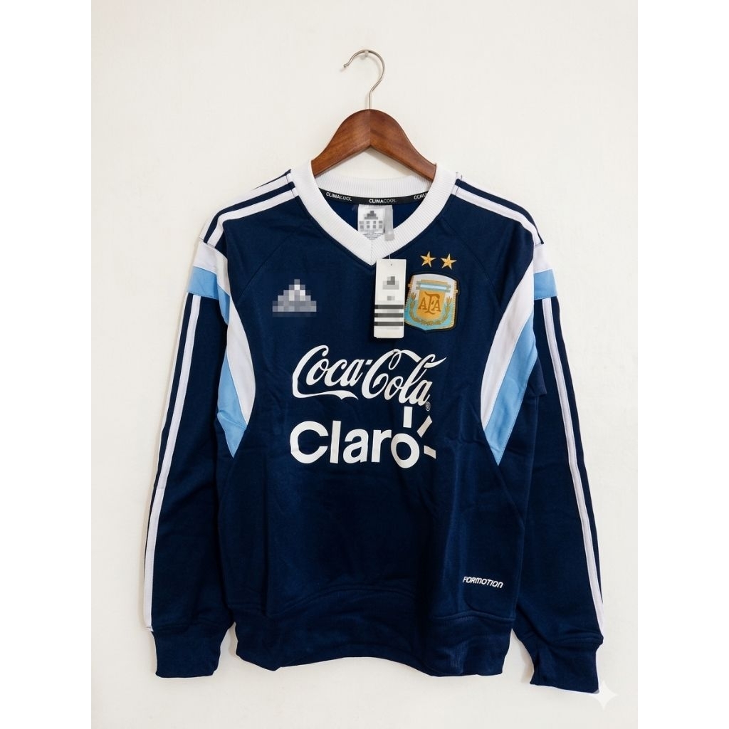 SWEATER MIDLAYER JERSEY RETRO LONGSLEEVE TRAINING TIMNAS ARGENTINA