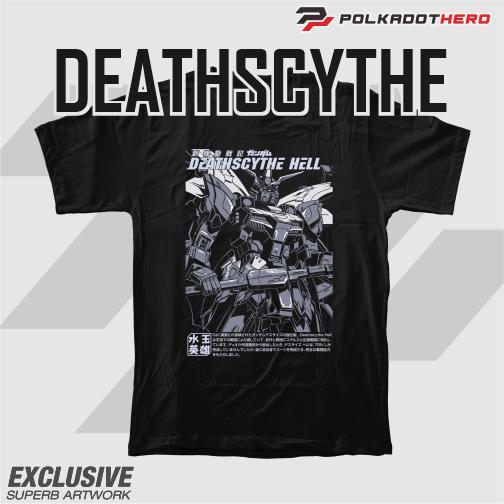 POLKADOT HERO DEATHSCYTHE HELL - KAOS GUNDAM - KAOS ROBOT - BIG SIZE - REGULAR - COTTON COMBED 24S