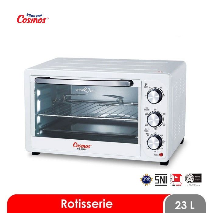OVEN LISTRIK COSMOS 23LITER 9923 | COSMOS OVEN LISTRIK 23 LITER CO-9923 R ROTISSERIE - 600 WATT - ST