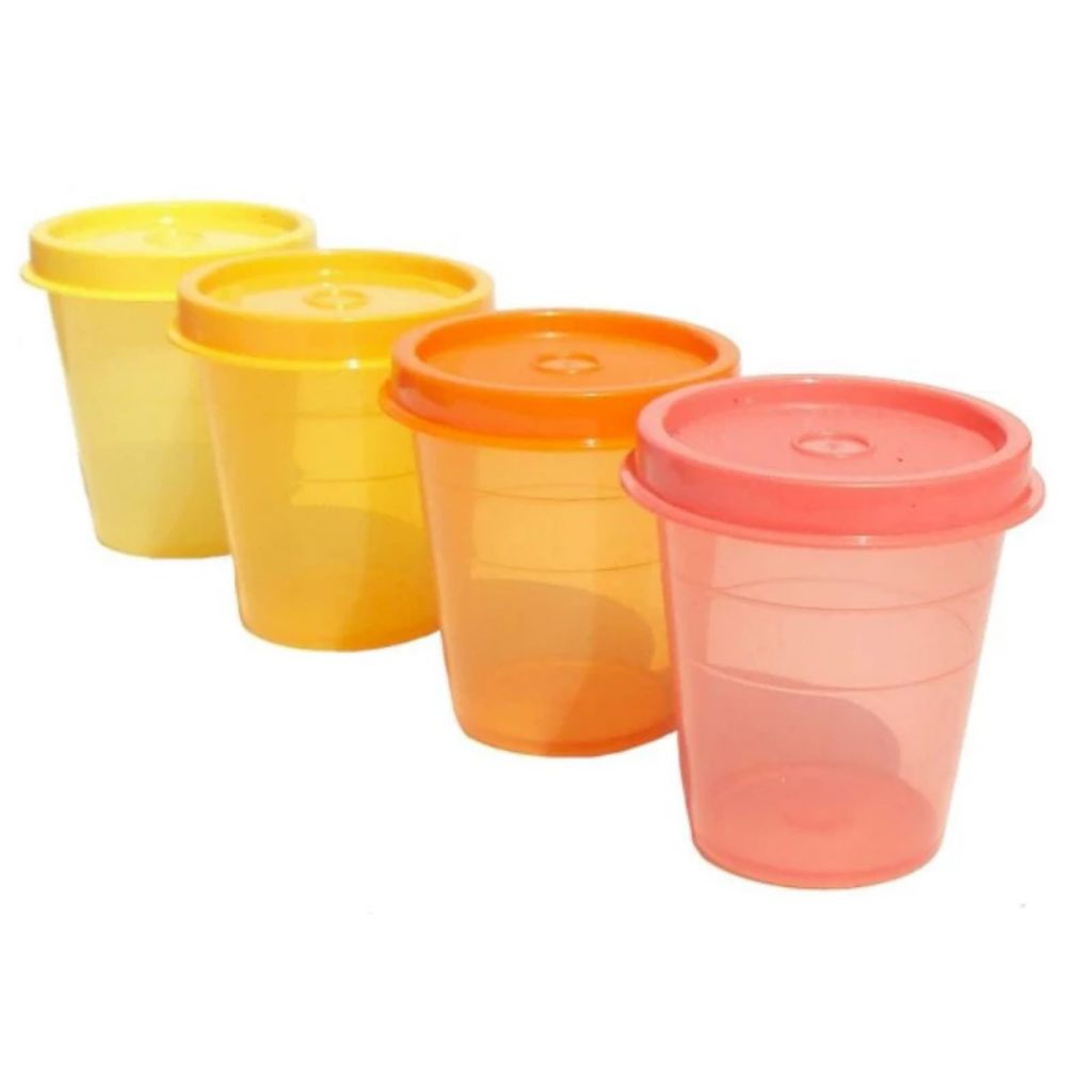 Tupperware Midget 1 Pc Warna Kuning | Wadah Mini Kecil Bumbu Terasi