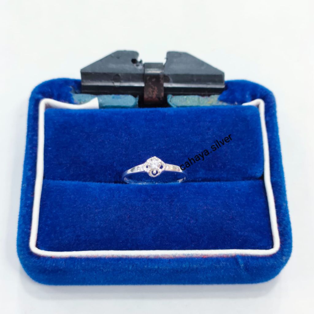 Cincin Anak Silver 925 Asli Lapis Emas Putih