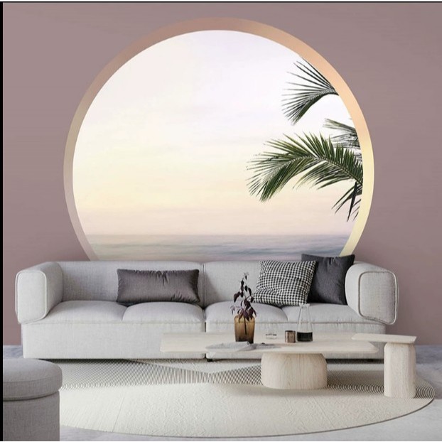 Morandi warna latar belakang kertas dinding perpanjangan ruang kain dinding kecantikan ruang hidup d