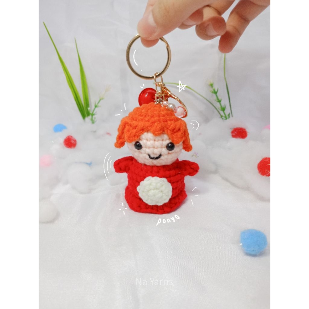 Amigurumi Ponyo Bag Charm / boneka rajut ponyo