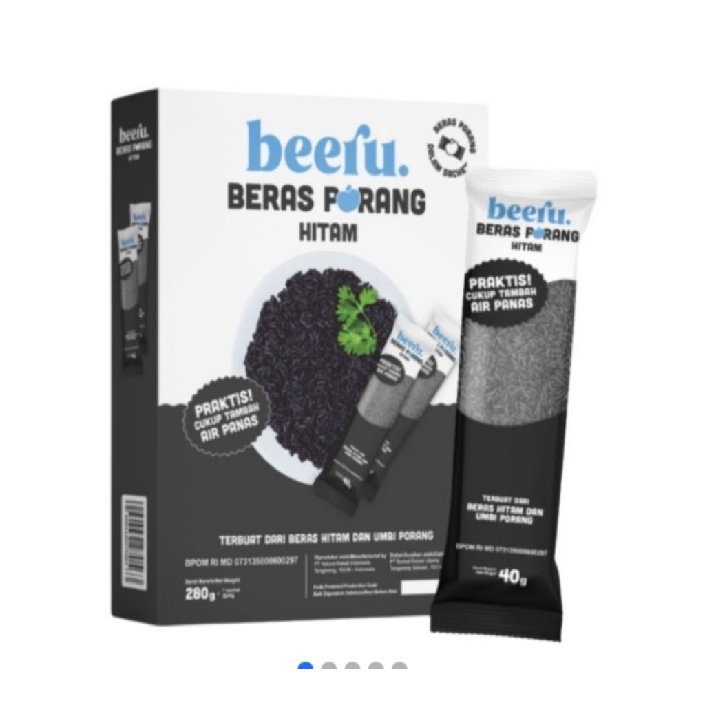 Berru beras Porang hitam box( 7sachets x40 gram) 280 gram