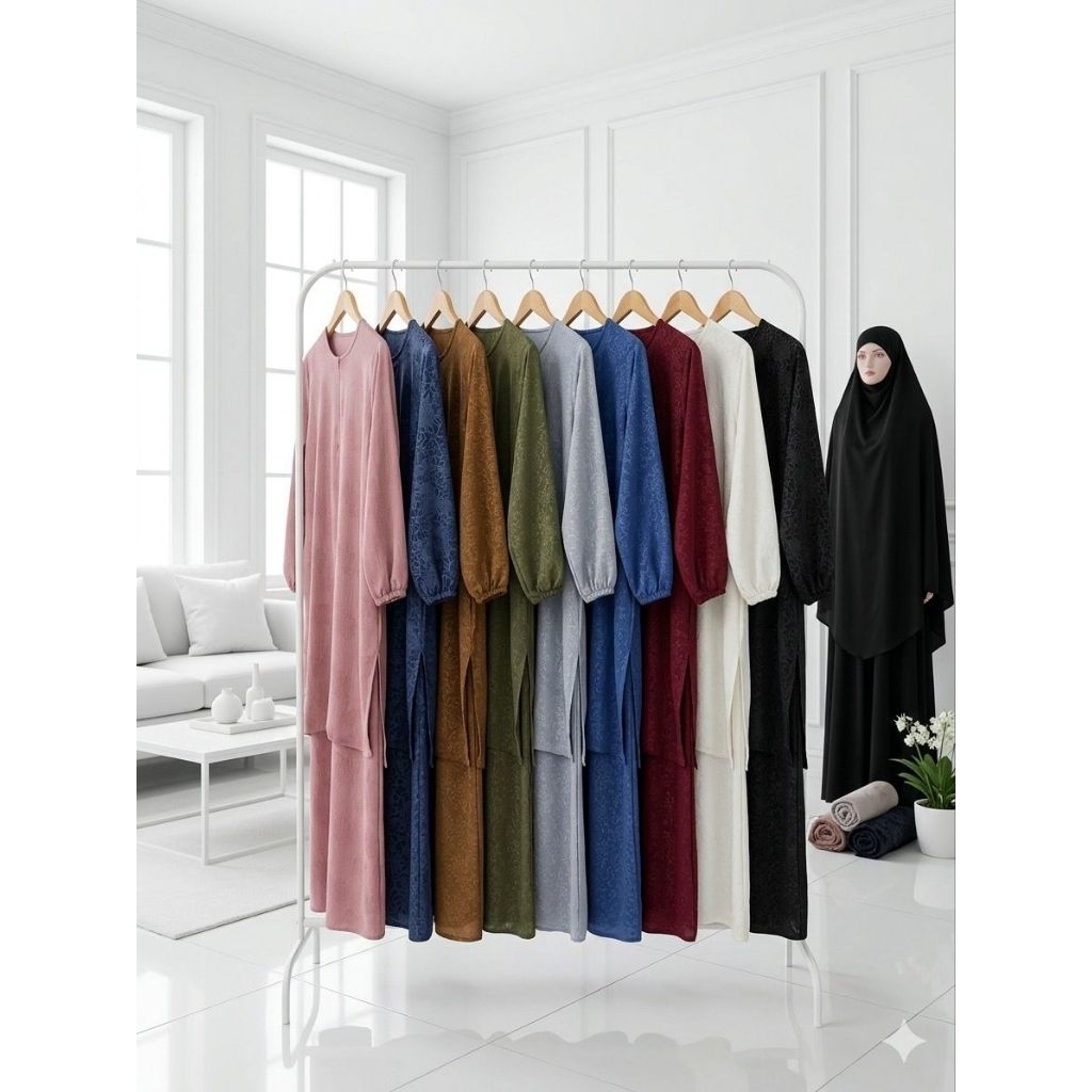 gamis malay embos premium_syar'i/baju kurung malaysia premium