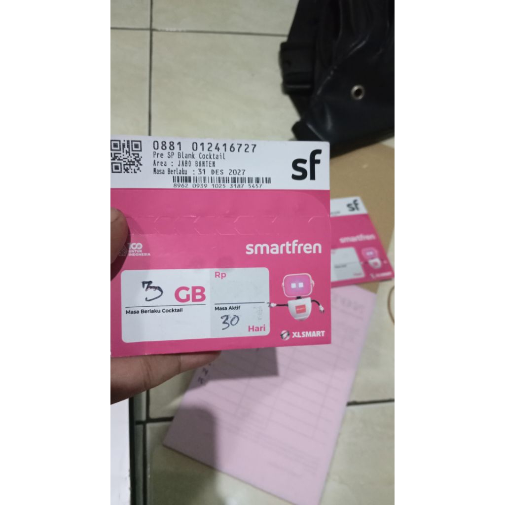 kartu perdana Smartfren 3gb 30hari siap pakai