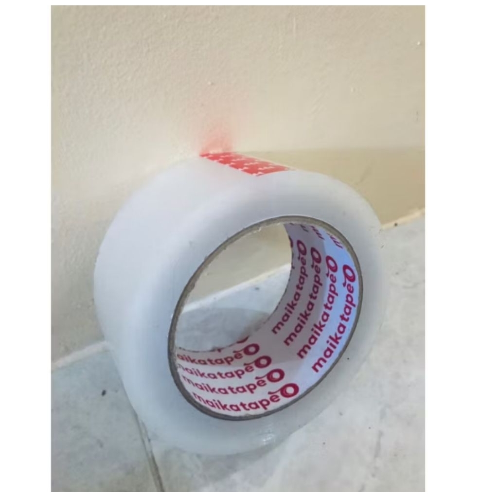 Lakban Bening 100yard 45mm / Lakban Maikatape Bening 100yard 45mm / Solasi Packing Bening 100yard / 