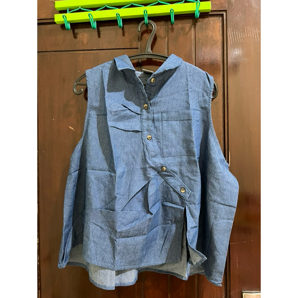 This is April Denim Top