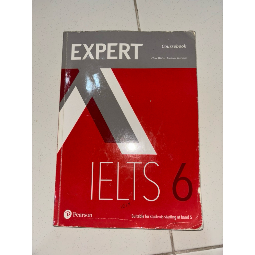 Buku IELTS 6 Expert Cousebook Pearson At band 5 ENGLISH/ Inggris Pendidikan Native