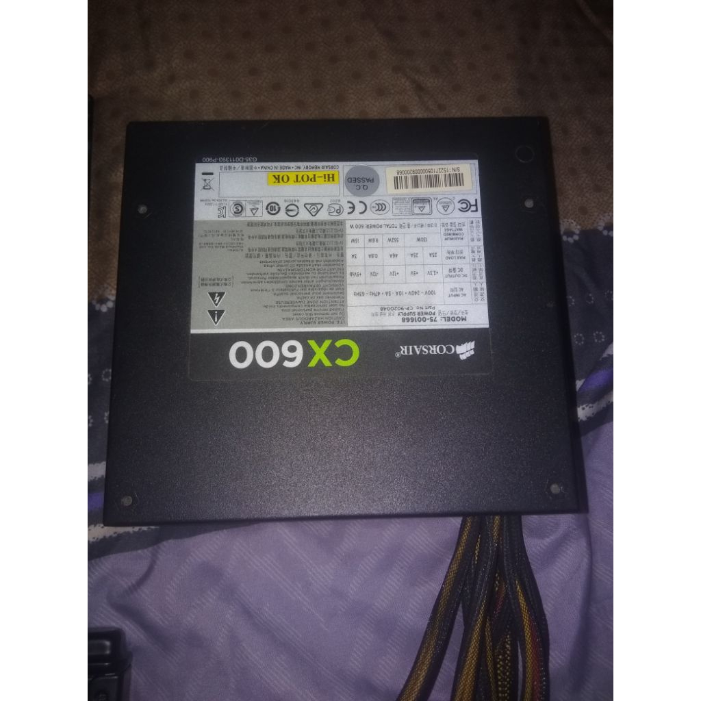 PSU Corsair cx600