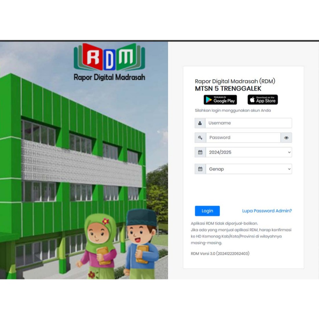 RDM Rapor Digital Hosting - 1 Tahun Free Instalasi