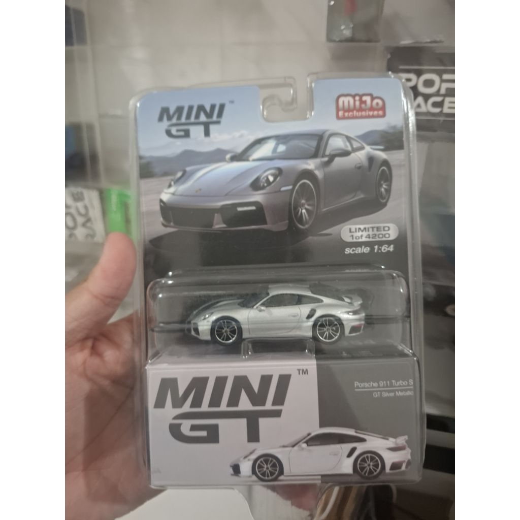 MiniGT 354 Porsche 911 Turbo S GT Silver Metallic