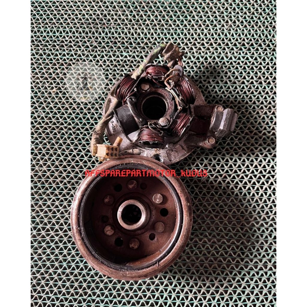 Magnit / Magnet Honda Grand Engkel Original Set Komplit | Spul + Dudukan Spul Ori Copotan Tinggal Pa