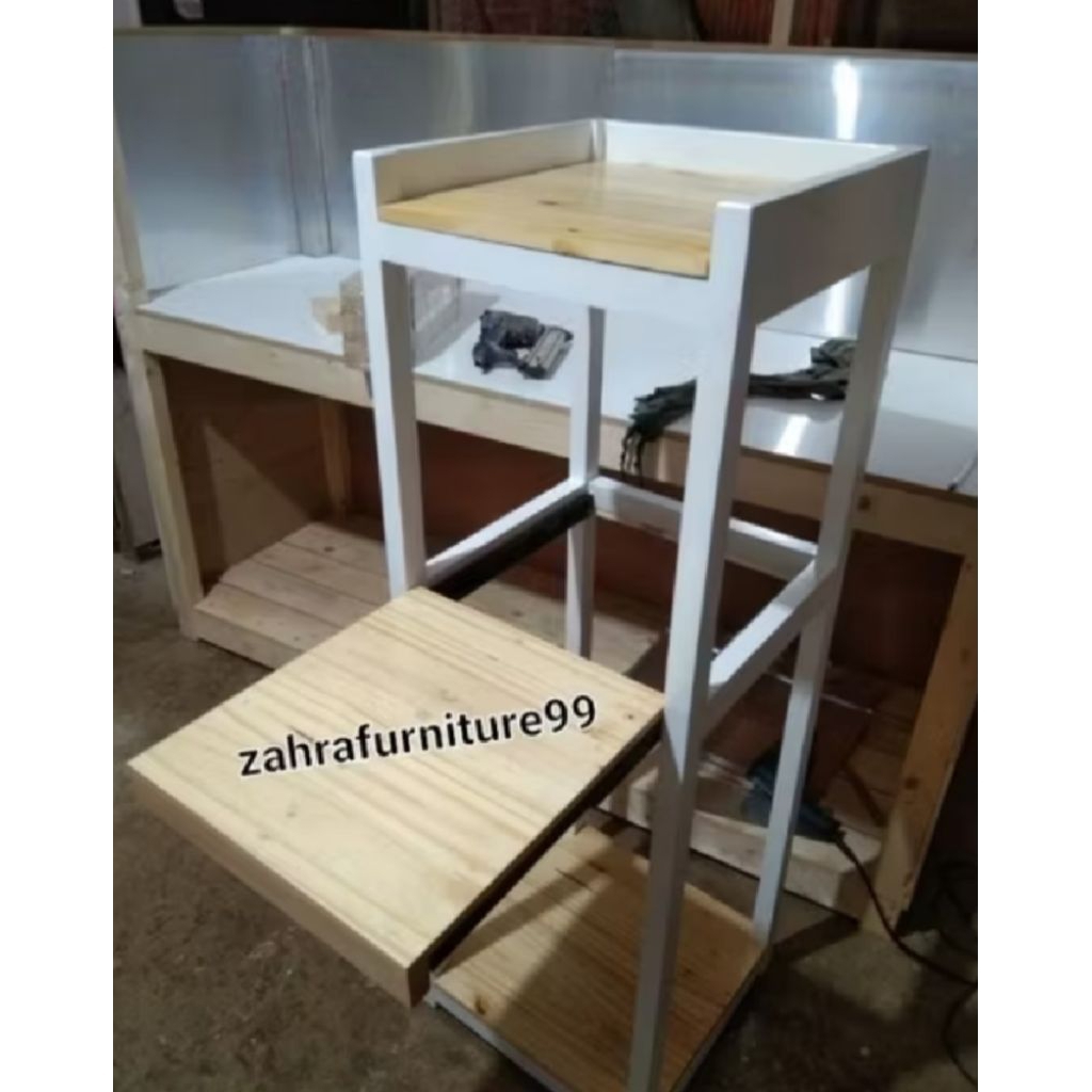 rak reskuker/mejikom dan galon minimalis