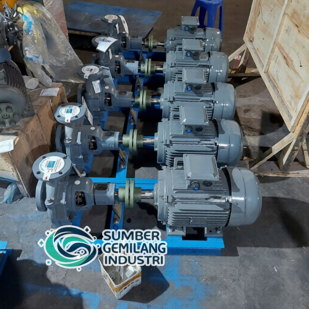 Pompa Ebara 80x65 FSKA 11KW C/M Motor Teco 1500 RPM Ebara Transfer Pump