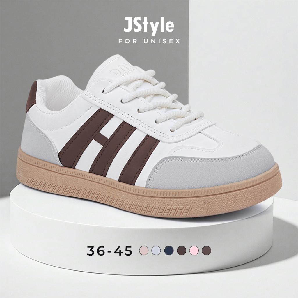 JS Sepatu Sneakers Wanita Sepatu Olahraga Kekinian Sport Shoes Sneaker Cewek Casual Shoes SP-363