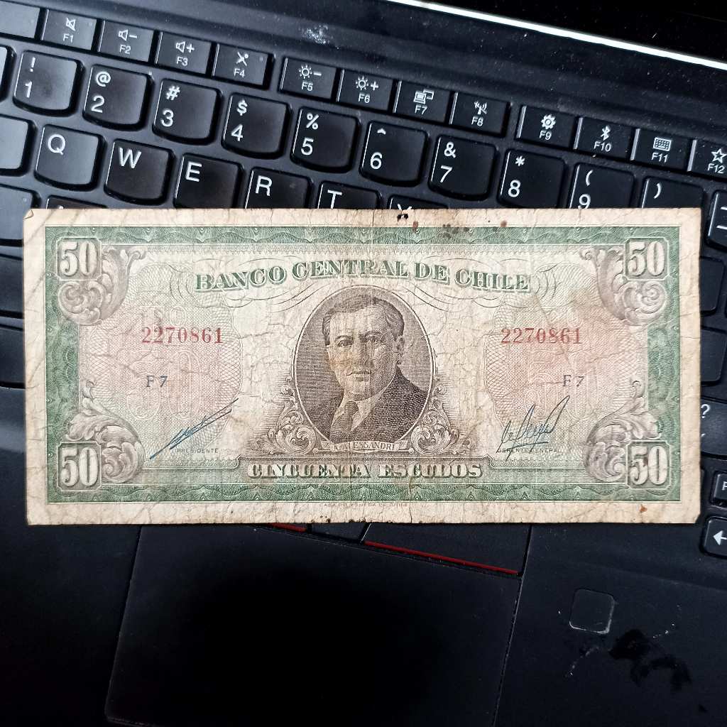 Uang Kuno Chile 50 Escudos