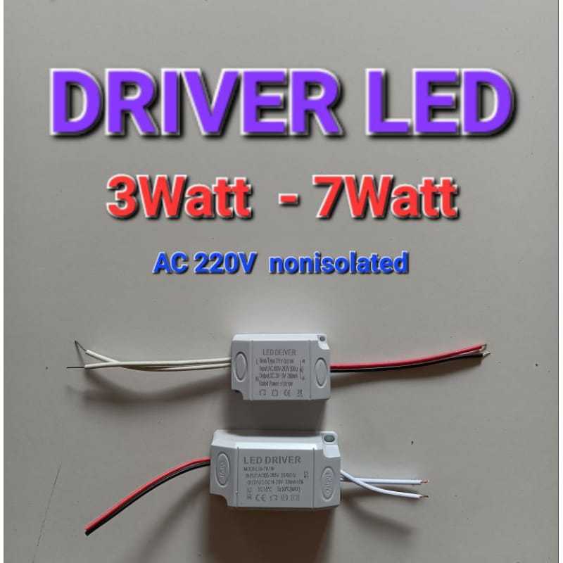 Driver led 3 Watt, 7 Watt - 220V AC (khusus untuk led HPL ataupun led Cob)