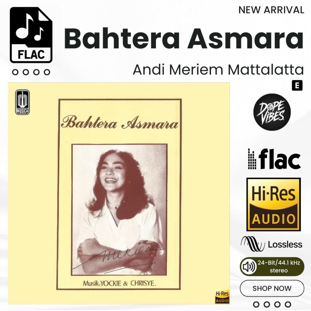 Bahtera Asmara (1987) Andi Meriem Mattalatta Album FLAC Hi-Res Lossless 24-Bit/44.1 kHz