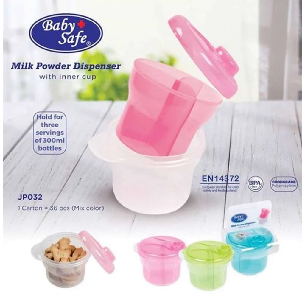 Milk Dispenser Baby Safe Formula Dispenser Snack Keeper / Tempat Sufor / Snack Bayi Milk Container /