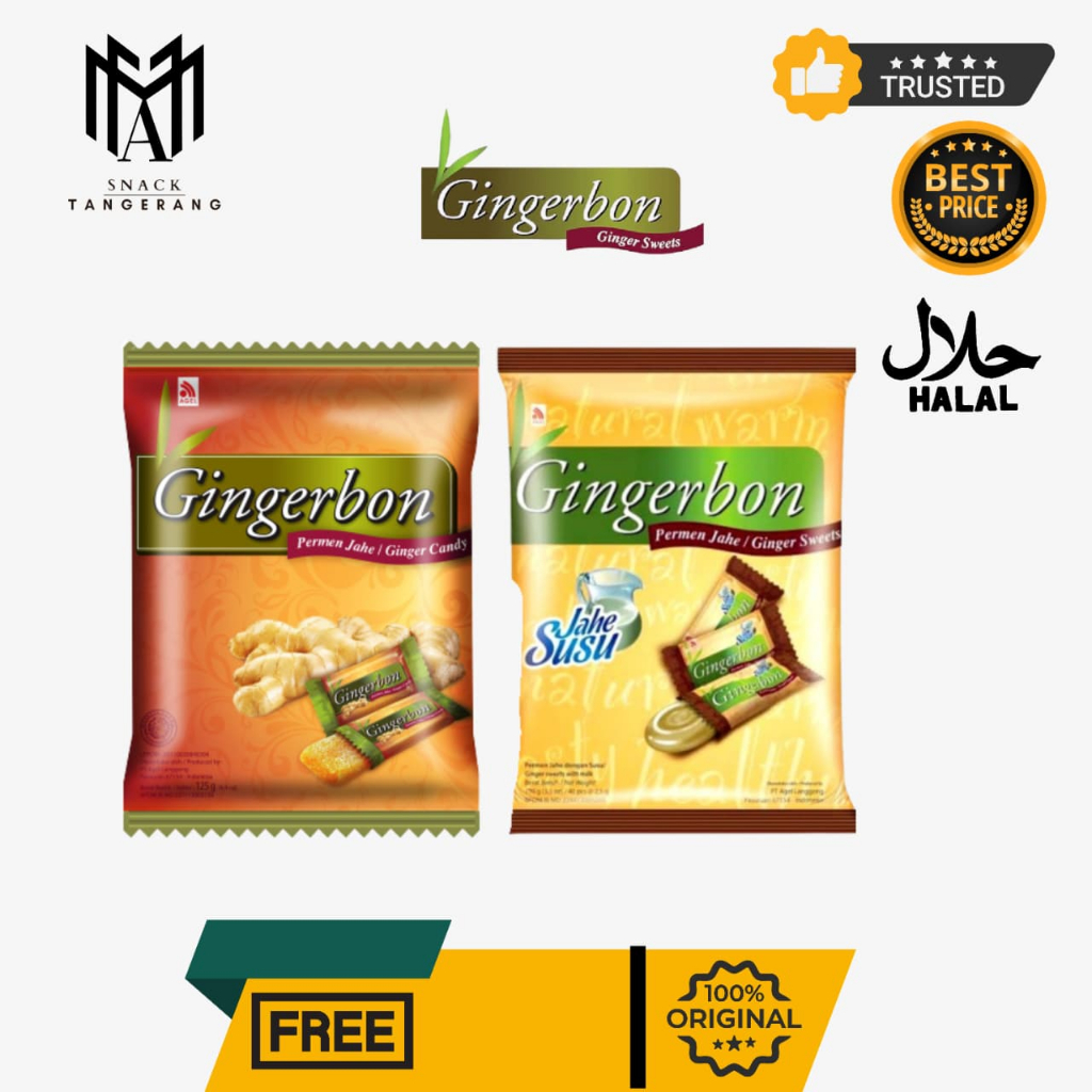 Permen Gingerbon Jahe Original Susu 125 Gr - 1 Pack