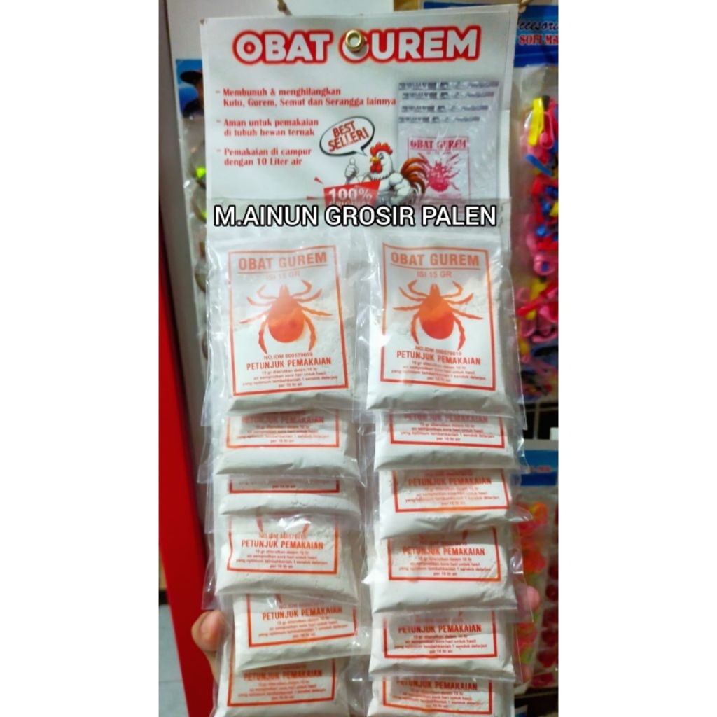 (12pcs) Obat Gurem Obat Kutu Ayam Sapi Kambing Obat Pembasmi Hama Efektif