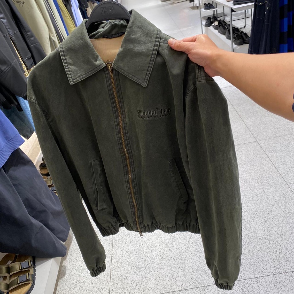 Jastipp. Jacket Denim Zipper Zara (Man)