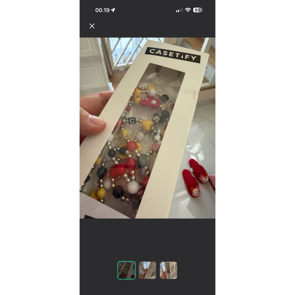 charm lanyard casetify mickey